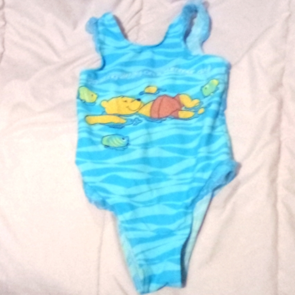 Swim suit, wonderful world of Disney, size 4t, teal blue
